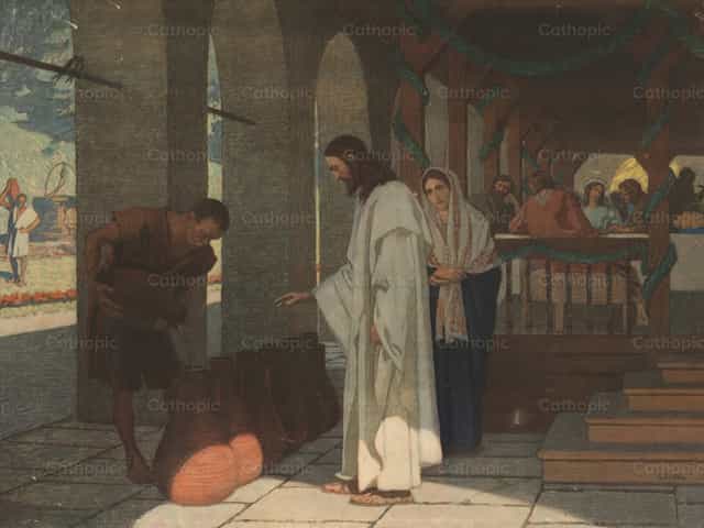 A kánai menyegző - Katolikus stockképek - Fotó: Restored Christian Art