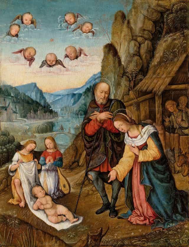La Sainte Famille - Images catholiques de stock