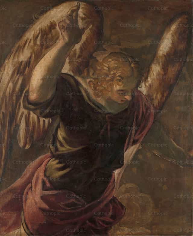 수태고지의 천사와 동정녀 - 가톨릭 스톡 이미지 - 사진 제공 Restored Christian Art