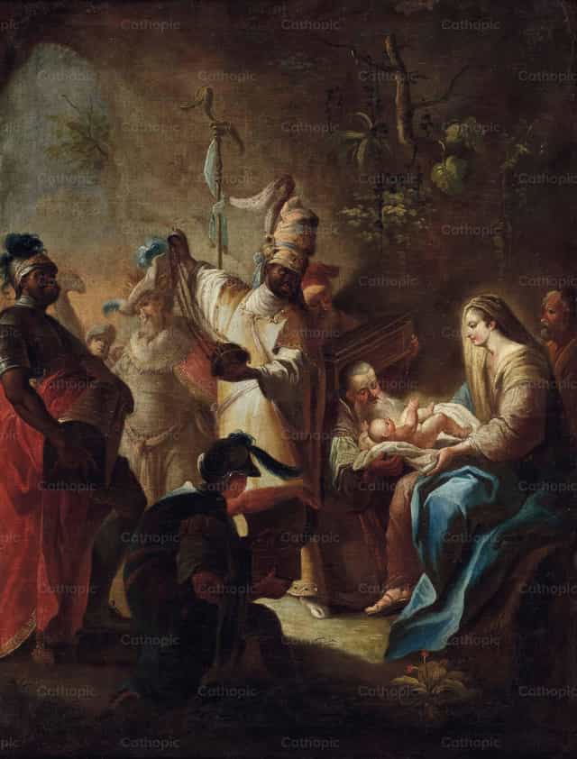 A háromkirályok imádása - Katolikus stockképek - Fotó: Restored Christian Art