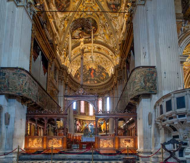 Frescos de la basílica de Santa María la Mayor de Bérgamo - Banco de imágenes católicas