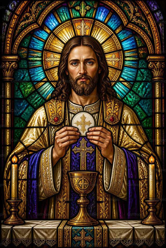 Grand Prêtre et Prêtre Éternel - Images catholiques de stock - Photo de Carlos Daniel