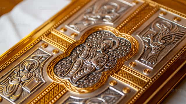 Book of the Gospels - Catholic stock images - Photo by Fr. Sebastian Munoz