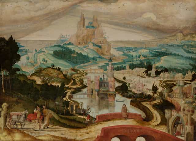 Ang Pagdating sa Betlehem - Mga Catholic stock image - Larawan ni Restored Christian Art