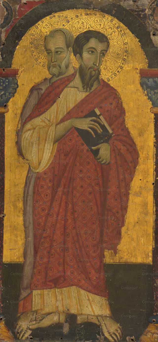 Barthélemy et Simon - Images catholiques de stock - Photo de Restored Christian Art