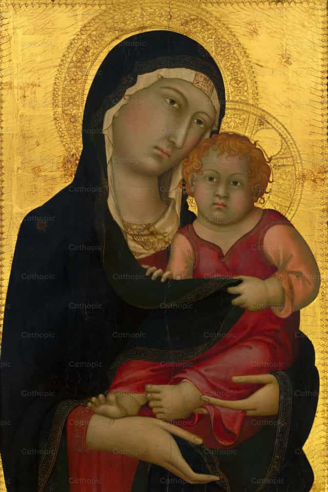 圣母与圣婴 - 天主教图库图片 - 摄影： Restored Christian Art