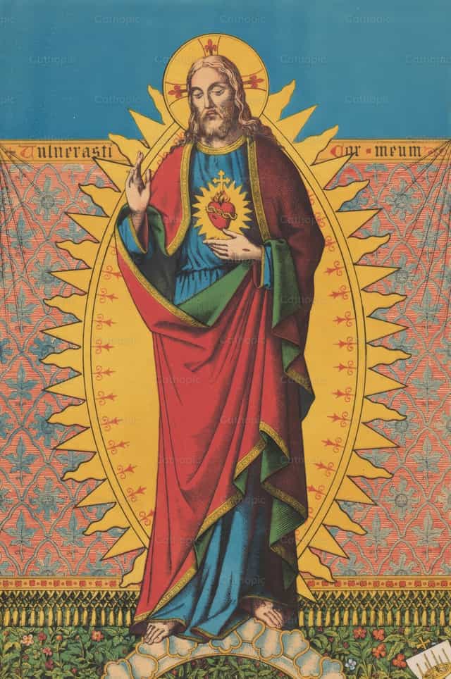 Sagrada estampa de Jesús - Banco de imágenes católicas