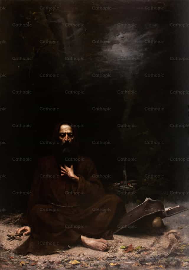 성 안토니오의 유혹 - 가톨릭 스톡 이미지 - 사진 제공 Restored Christian Art