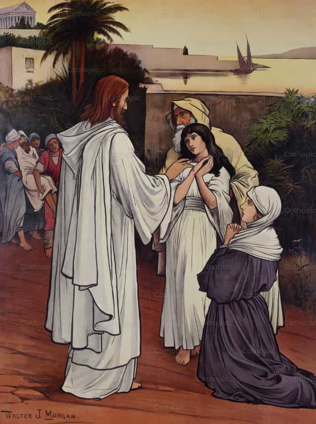 耶稣周游了加利利全境……传扬福音 - 天主教图库图片 - 摄影： Restored Christian Art