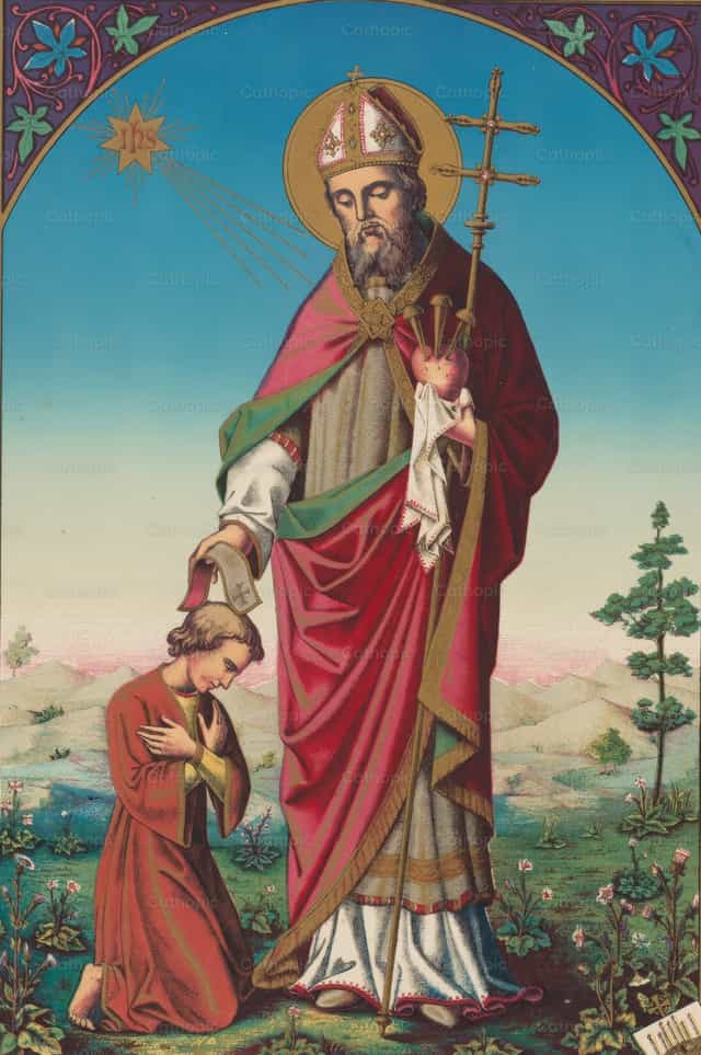 성 마카리우스 - 가톨릭 스톡 이미지 - 사진 제공 Restored Christian Art