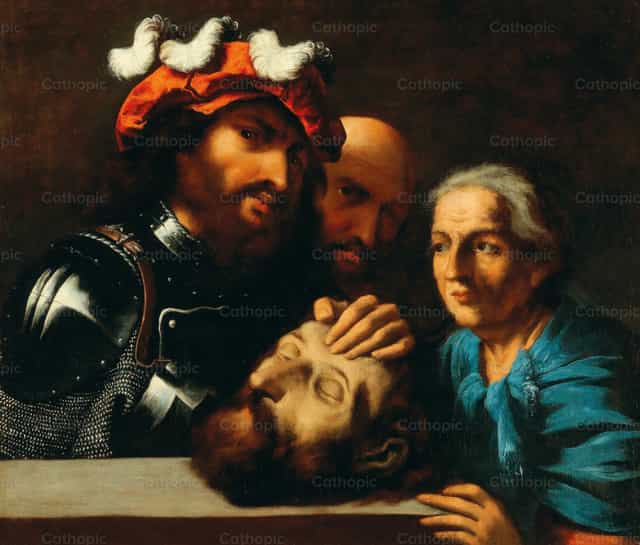 Heródes Keresztelő Szent János fejével - Katolikus stockképek - Fotó: Restored Christian Art