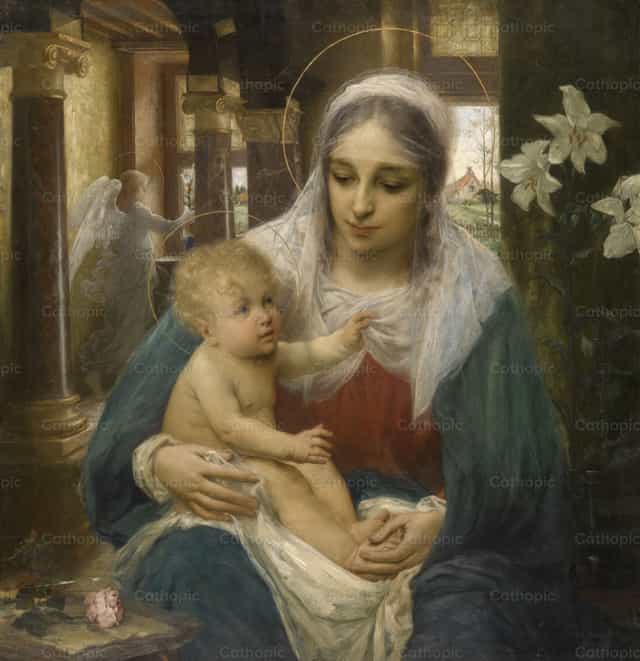 Most Pure Mother - Catholic stock images