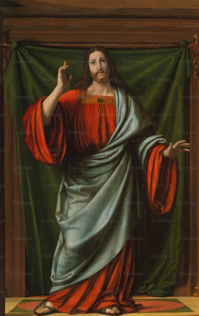 Cristo Abençoando - Imagens católicas de stock - Foto de Restored Christian Art