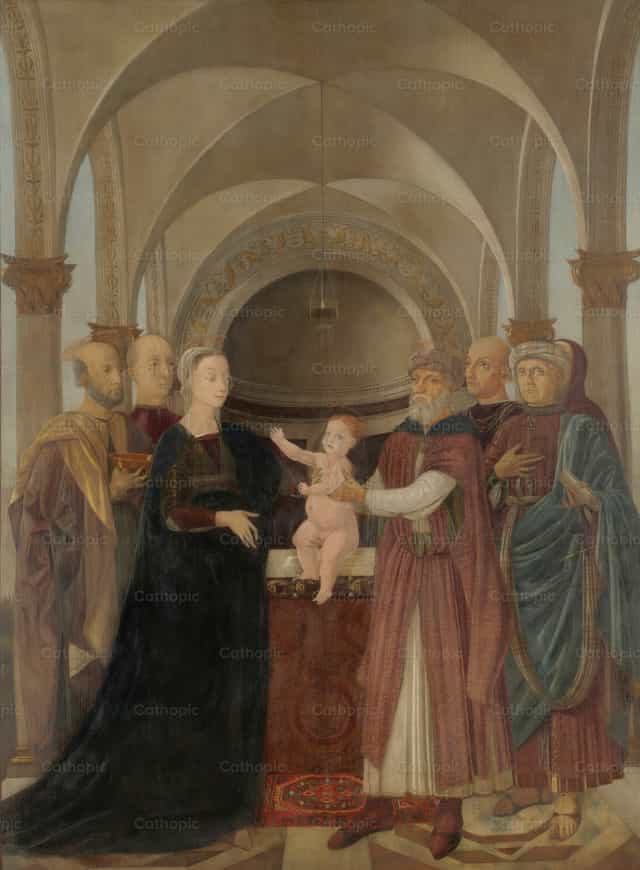 La presentación en el templo - Banco de imágenes católicas