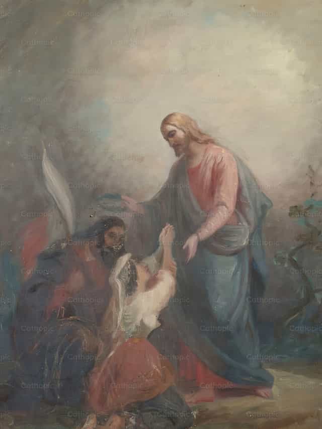 Garibaldi Conduz a Itália à Bênção de Cristo - Imagens católicas de stock - Foto de Restored Christian Art