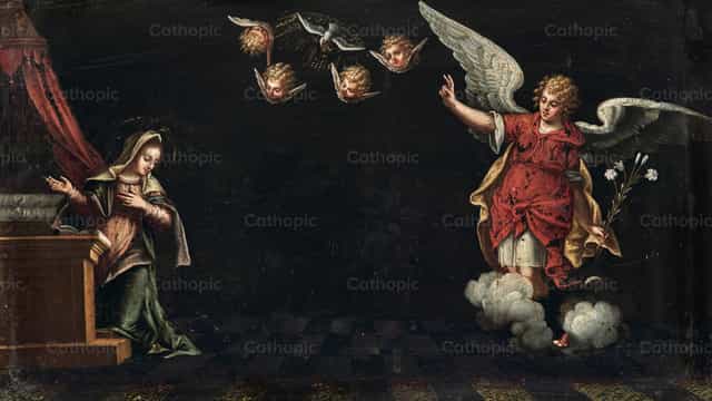 수태고지 - 가톨릭 스톡 이미지 - 사진 제공 Restored Christian Art