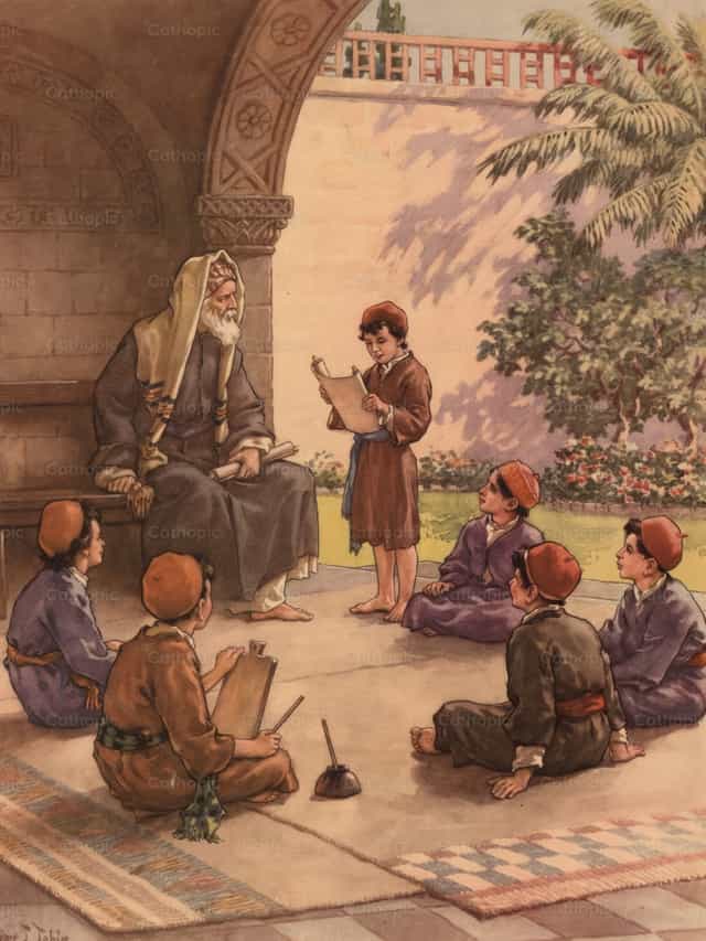 Jesús en la sinagoga - Banco de imágenes católicas