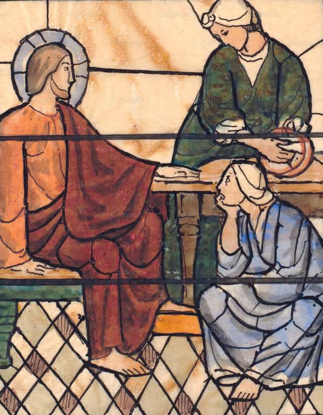Krisztus Betániában - Katolikus stockképek - Fotó: Restored Christian Art