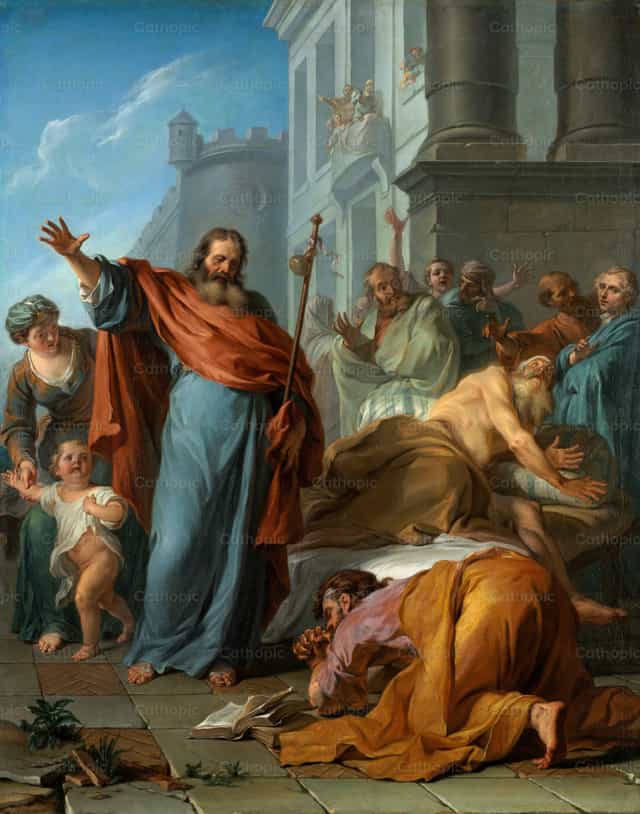 De wonderen van de heilige Jakobus de Meerdere - Katholieke stockfoto's - Foto door Restored Christian Art