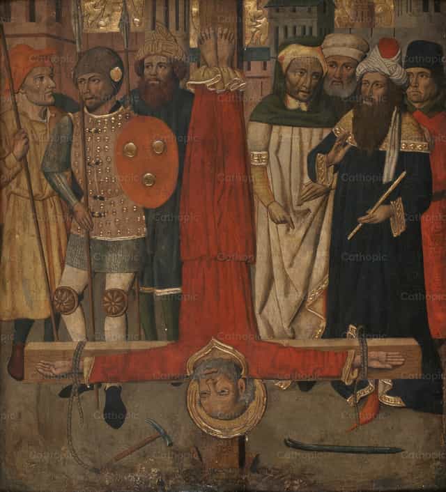 Ukrzyżowanie św. Piotra - Katolickie zdjęcia stockowe - Zdjęcie: Restored Christian Art
