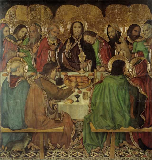 Ostatnia Wieczerza - Katolickie zdjęcia stockowe - Zdjęcie: Restored Christian Art