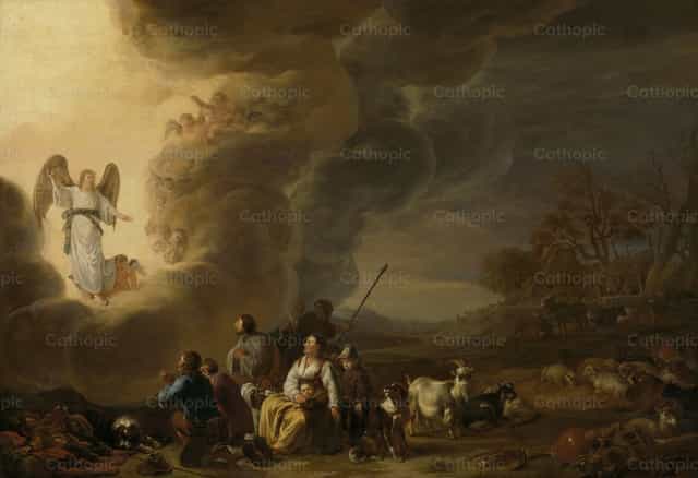 목자들에게 고지된 예수의 탄생 - 가톨릭 스톡 이미지 - 사진 제공 Restored Christian Art