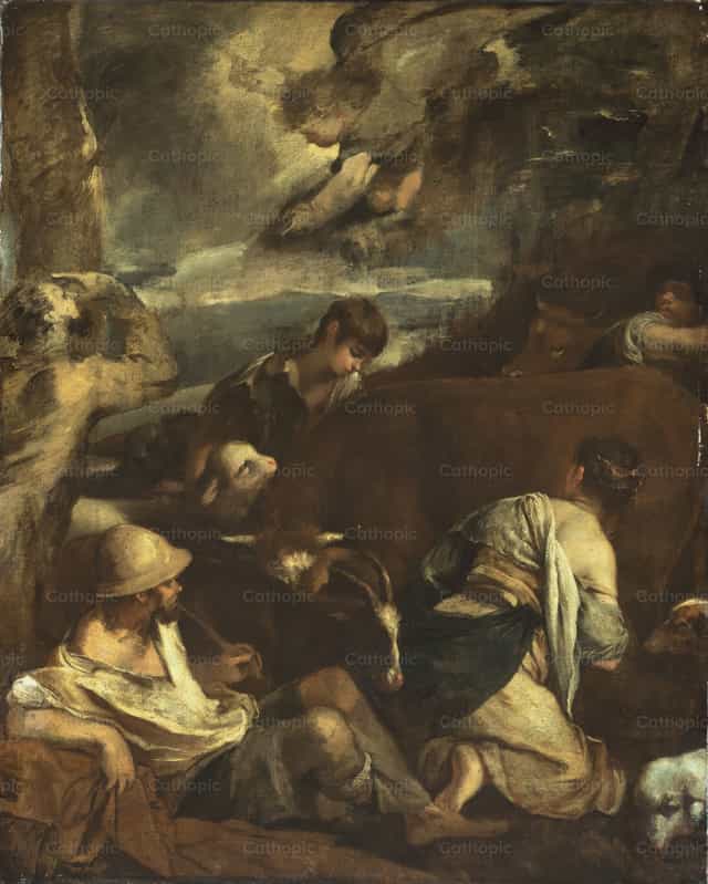 목자들에게 전해진 수태고지 - 가톨릭 스톡 이미지 - 사진 제공 Restored Christian Art