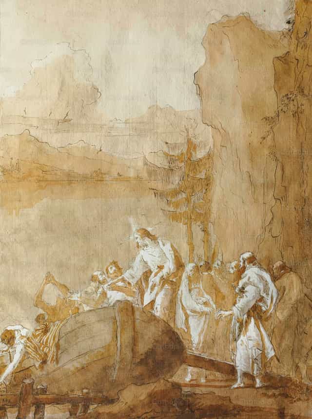 La llamada de los hijos de Zebedeo - Banco de imágenes católicas - Fotografía por Restored Christian Art