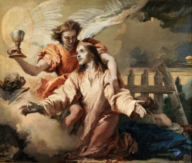 La oración en el huerto - Banco de imágenes católicas