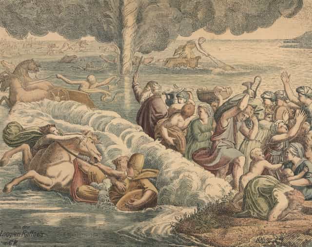 El cruce del Mar Rojo - Banco de imágenes católicas