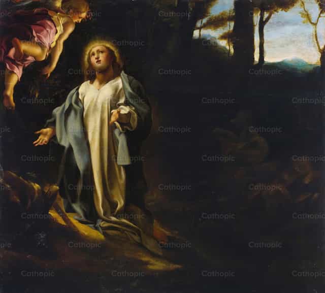 The agony in the garden - Catholic stock images - Photo by Restored Christian Art