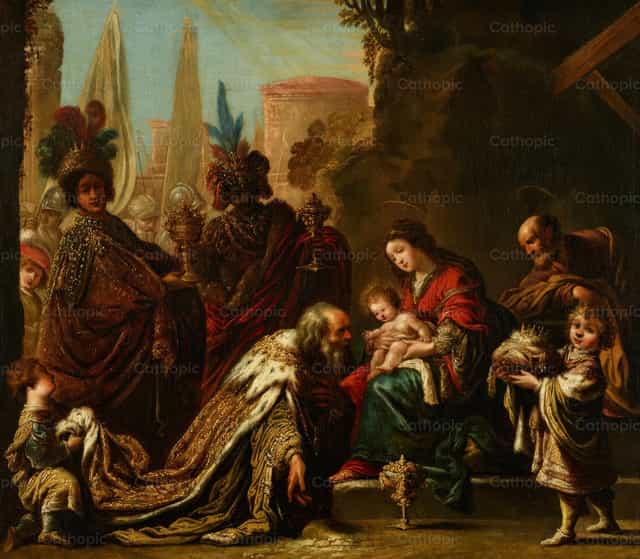Adoración de los Reyes Magos - Banco de imágenes católicas