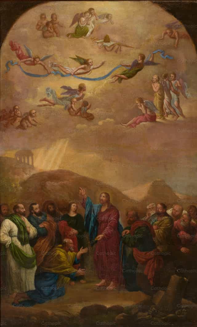 Pagkakaloob ng mga Susi kay San Pedro - Mga Catholic stock image - Larawan ni Restored Christian Art