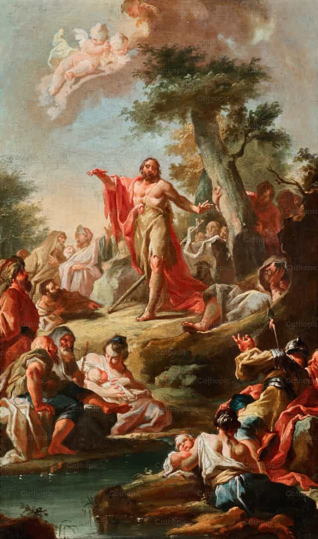 세례자 요한의 설교 - 가톨릭 스톡 이미지 - 사진 제공 Restored Christian Art