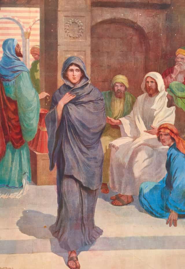 El regalo de la viuda - Banco de imágenes católicas