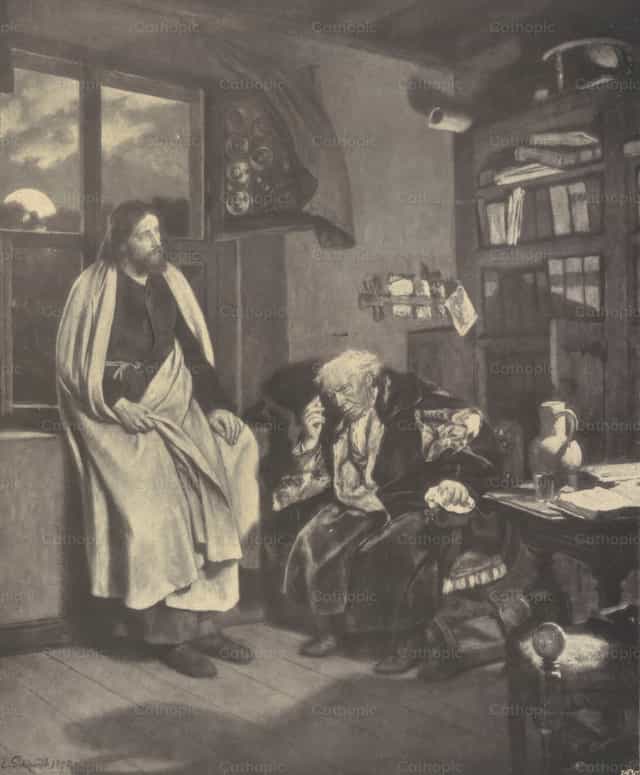 Krisztus és Nikodémus - Katolikus stockképek - Fotó: Restored Christian Art