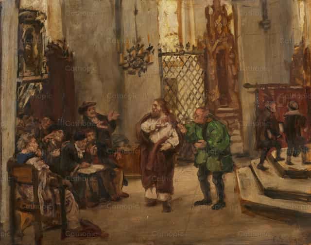 Jesús entre los escribas - Banco de imágenes católicas