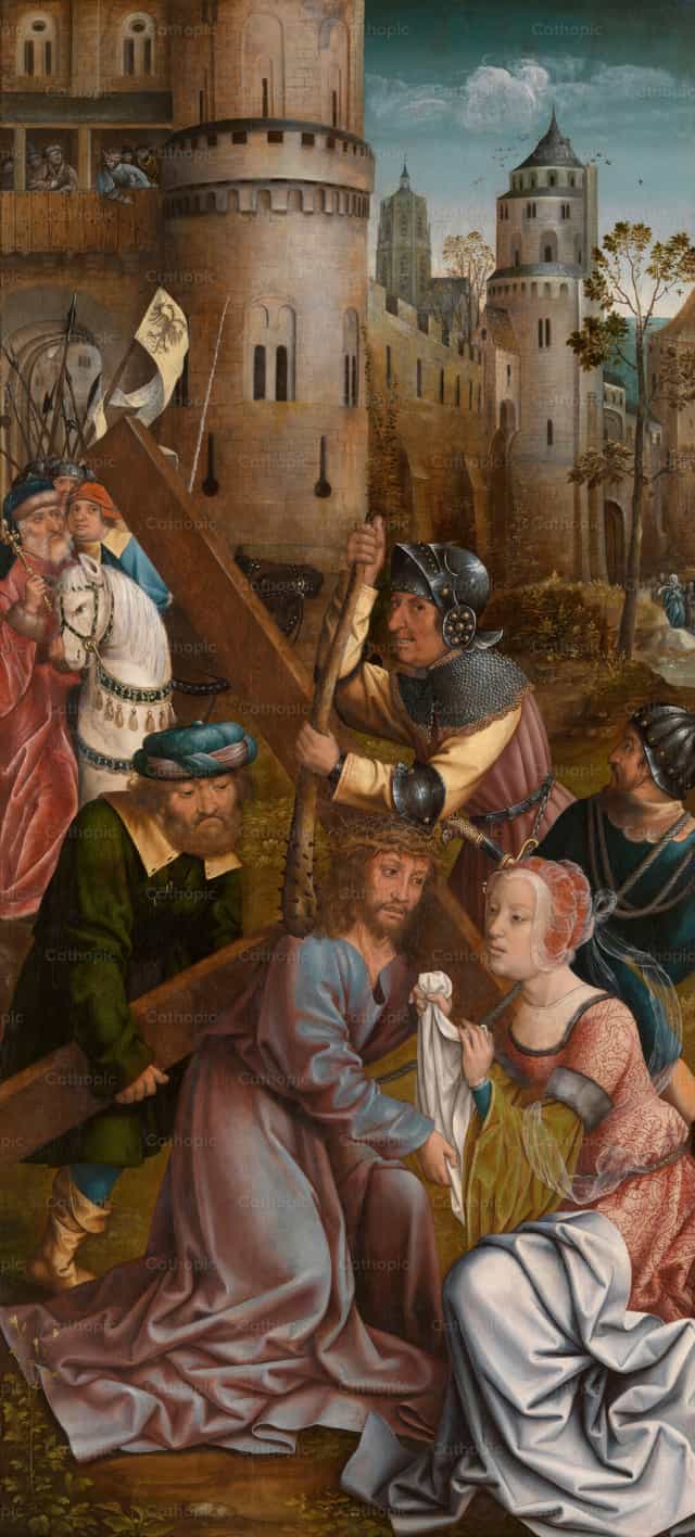 背负十字架 - 天主教图库图片 - 摄影： Restored Christian Art