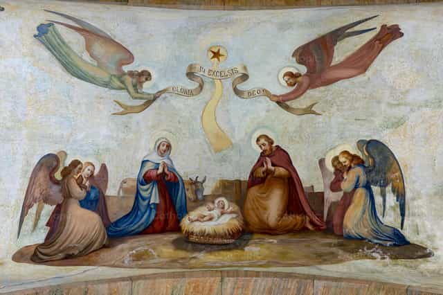 Escena de Natividad de Navidad - Banco de imágenes católicas