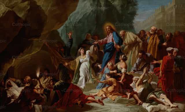 The Raising of Lazarus - Catholic stock images