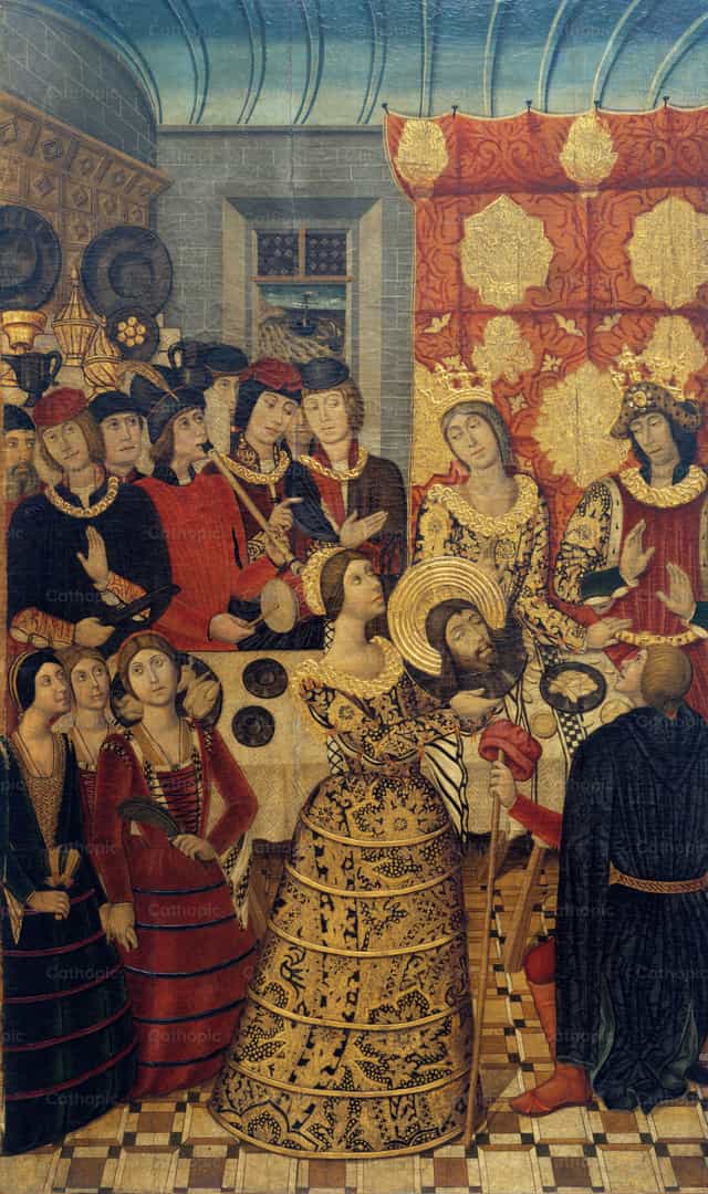Il banchetto di Erode - Immagini stock cattoliche - Foto di Restored Christian Art
