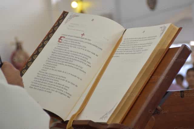 Gospel at Holy Mass - Catholic stock images - Photo by Jose Conejo Saenz