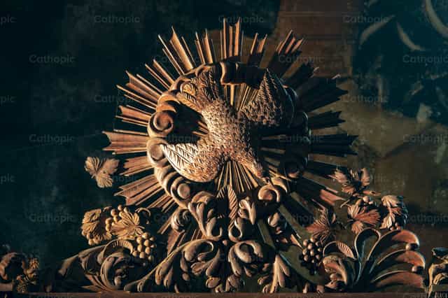 Representation of the Holy Spirit in the form of a dove - Catholic stock images - Photo by Joan Sutter