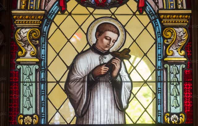 Saint Louis de Gonzague - Catholic stock images - Photo by Joan Sutter