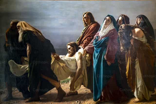 Pasión de Jesús: El entierro de Cristo - Banco de imágenes católicas