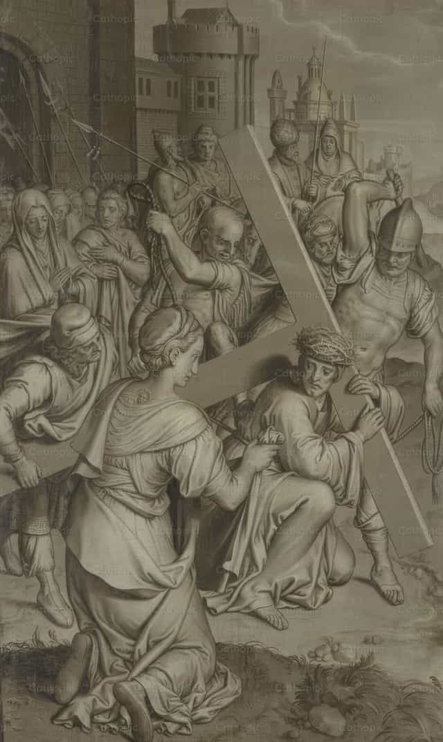 Christ carrying the Cross - Catholic stock images