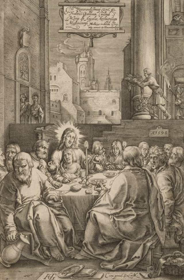 Het Laatste Avondmaal - Katholieke stockfoto's - Foto door Restored Christian Art
