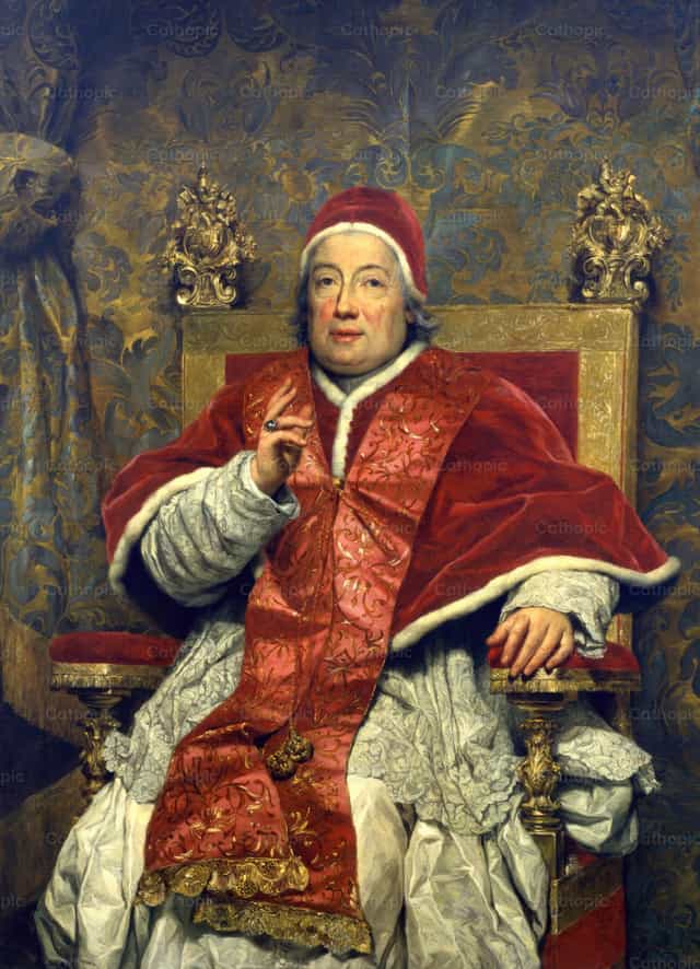 Retrato del papa Clemente XIII - Banco de imágenes católicas