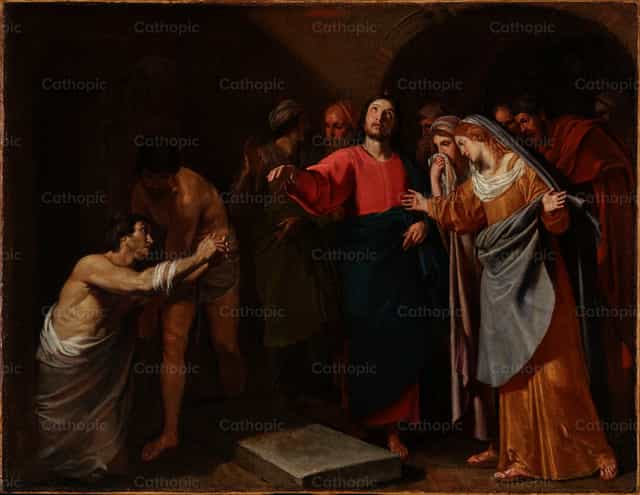 나사로의 부활 - 가톨릭 스톡 이미지 - 사진 제공 Restored Christian Art