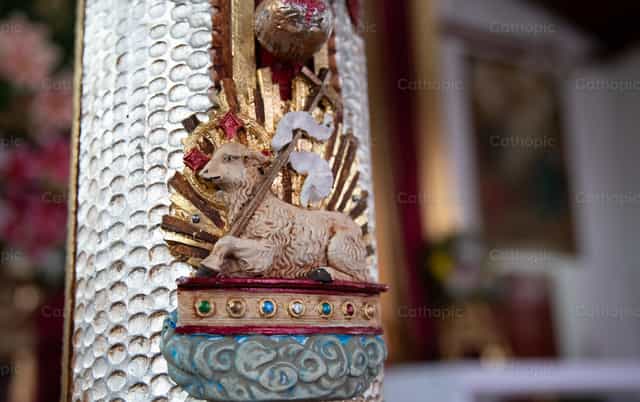 Cordero de Dios en detalle - Banco de imágenes católicas